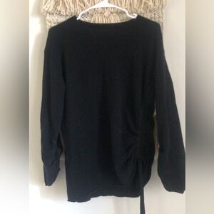 Brochu Walker 100% Cashmere Jacona Pullover Sweater Ruched Medium